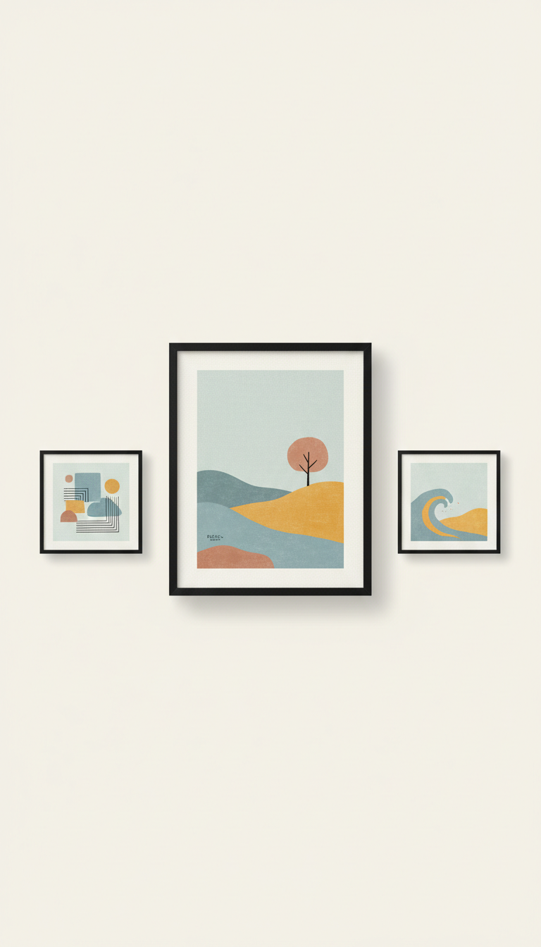Themed Art Print – Pale Sky Blue Series
