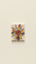Original Mini Painting – Clay Rose Burst